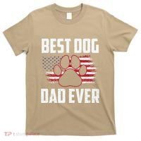 American Flag Dog Dad Owner Best Dog Dad Ever Fathers Day T-Shirt thumb 0