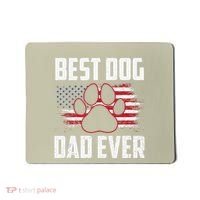 American Flag Dog Dad Owner Best Dog Dad Ever Fathers Day Mousepad thumb 0