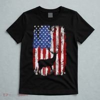 American Flag Deer Hunters Deer on American Flag T-Shirt thumb 5