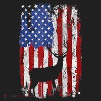 American Flag Deer Hunters Deer on American Flag Tumbler thumb 3