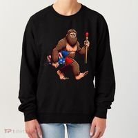 Assistant Fireworks Director 4th July Party Bigfoot Funny Women's Sweatshirt thumb 0