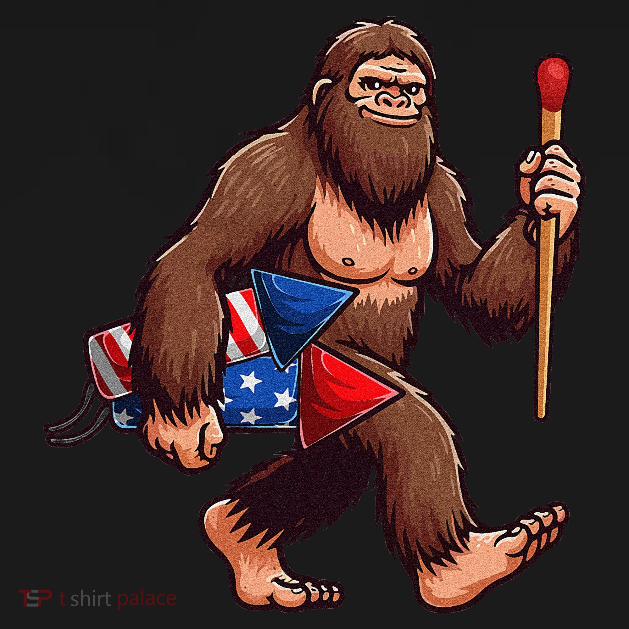 Assistant Fireworks Director 4th July Party Bigfoot Funny Apron