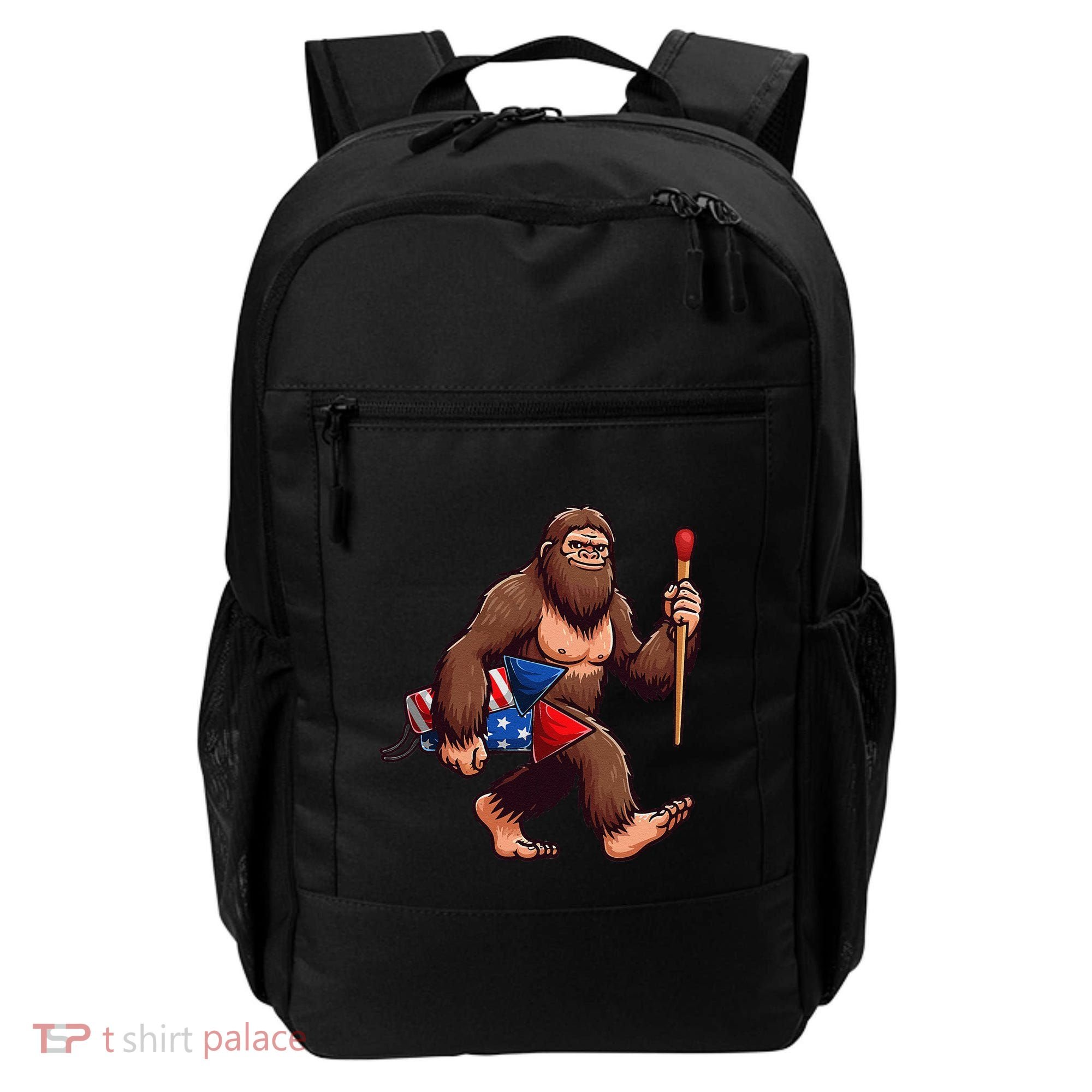 Assistant Fireworks Director 4th July Party Bigfoot Funny Backpack