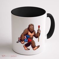 Assistant Fireworks Director 4th July Party Bigfoot Funny Coffee Mug thumb 1