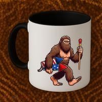 Assistant Fireworks Director 4th July Party Bigfoot Funny Coffee Mug thumb 2