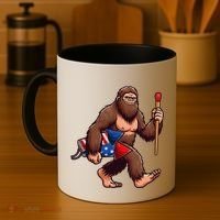 Assistant Fireworks Director 4th July Party Bigfoot Funny Coffee Mug thumb 4