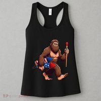 Assistant Fireworks Director 4th July Party Bigfoot Funny Women's Tank Top thumb 3