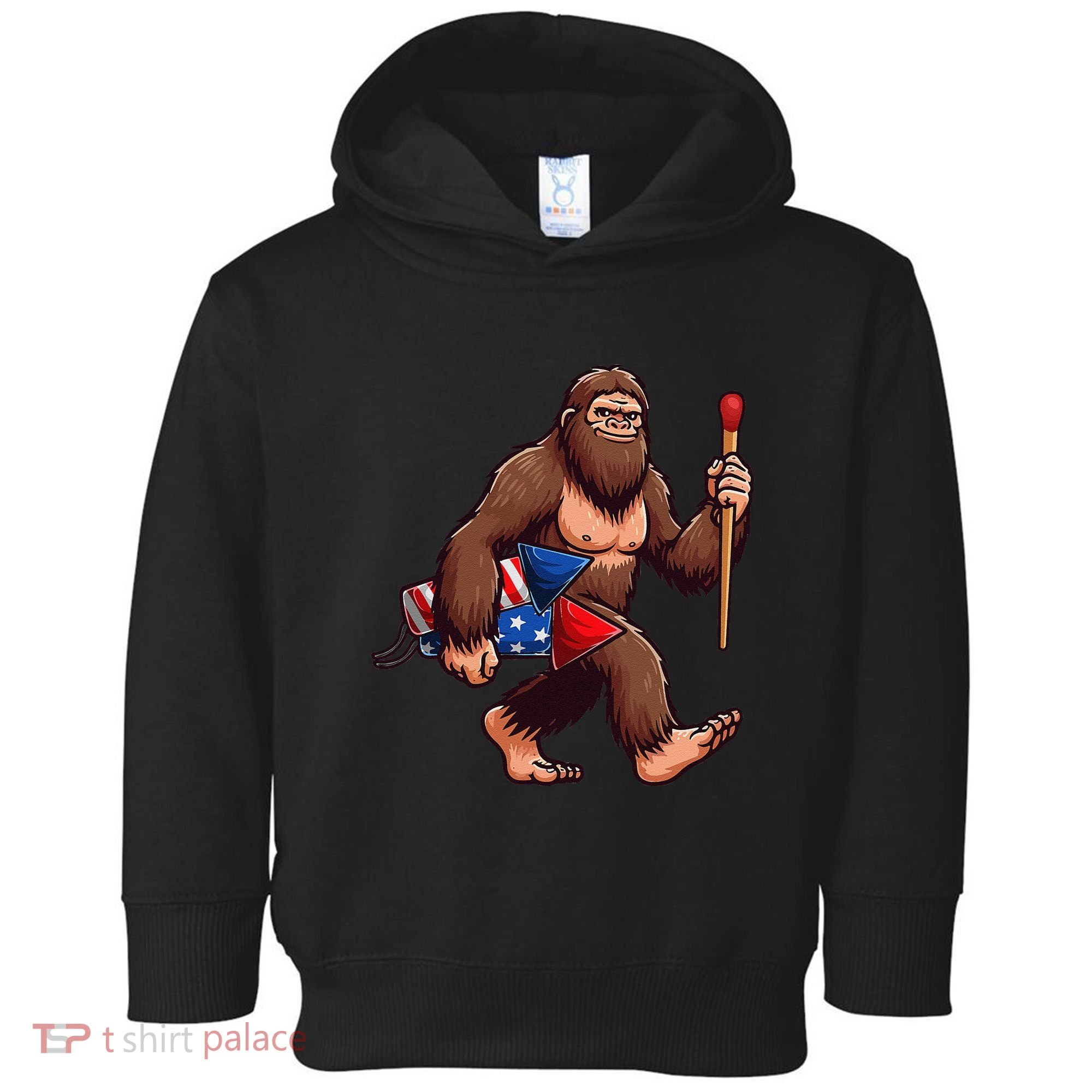 Assistant Fireworks Director 4th July Party Bigfoot Funny Toddler Hoodie