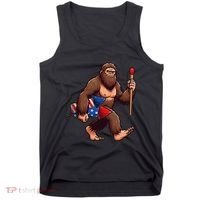Assistant Fireworks Director 4th July Party Bigfoot Funny Tank Top thumb 0