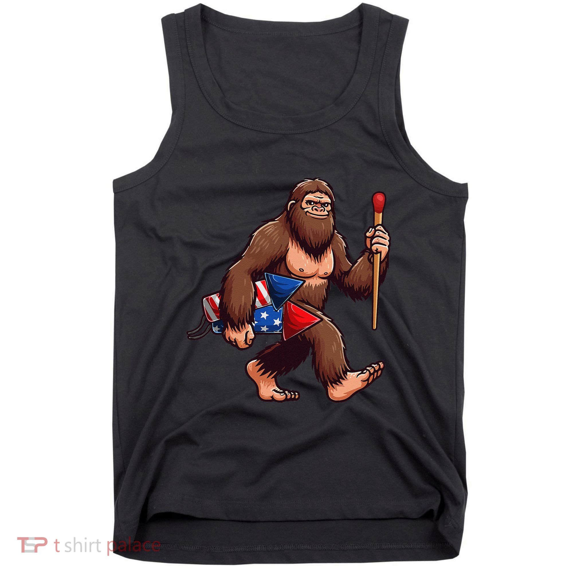 Assistant Fireworks Director 4th July Party Bigfoot Funny Tank Top