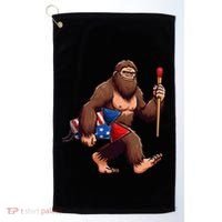Assistant Fireworks Director 4th July Party Bigfoot Funny Golf Towel thumb 0