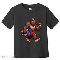 Assistant Fireworks Director 4th July Party Bigfoot Funny Toddler T-Shirt thumb 0
