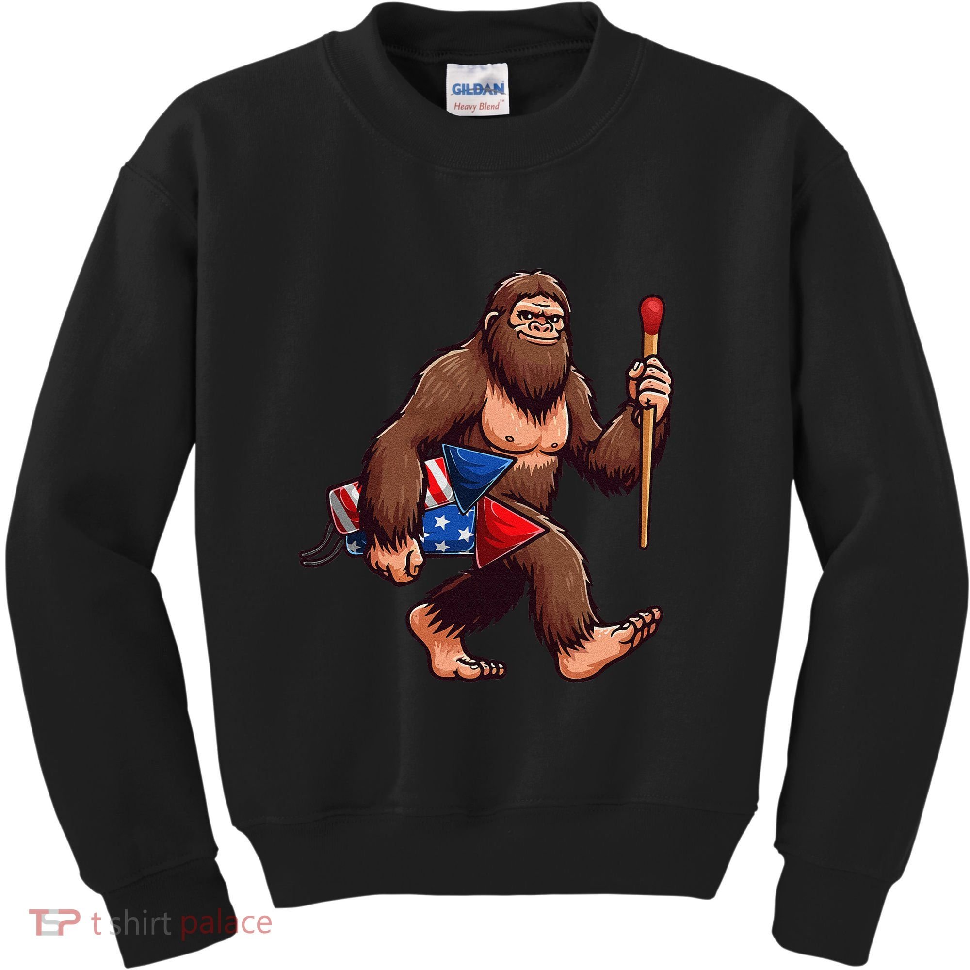 Assistant Fireworks Director 4th July Party Bigfoot Funny Kids Sweatshirt