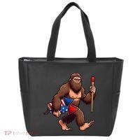 Assistant Fireworks Director 4th July Party Bigfoot Funny Tote Bag thumb 0