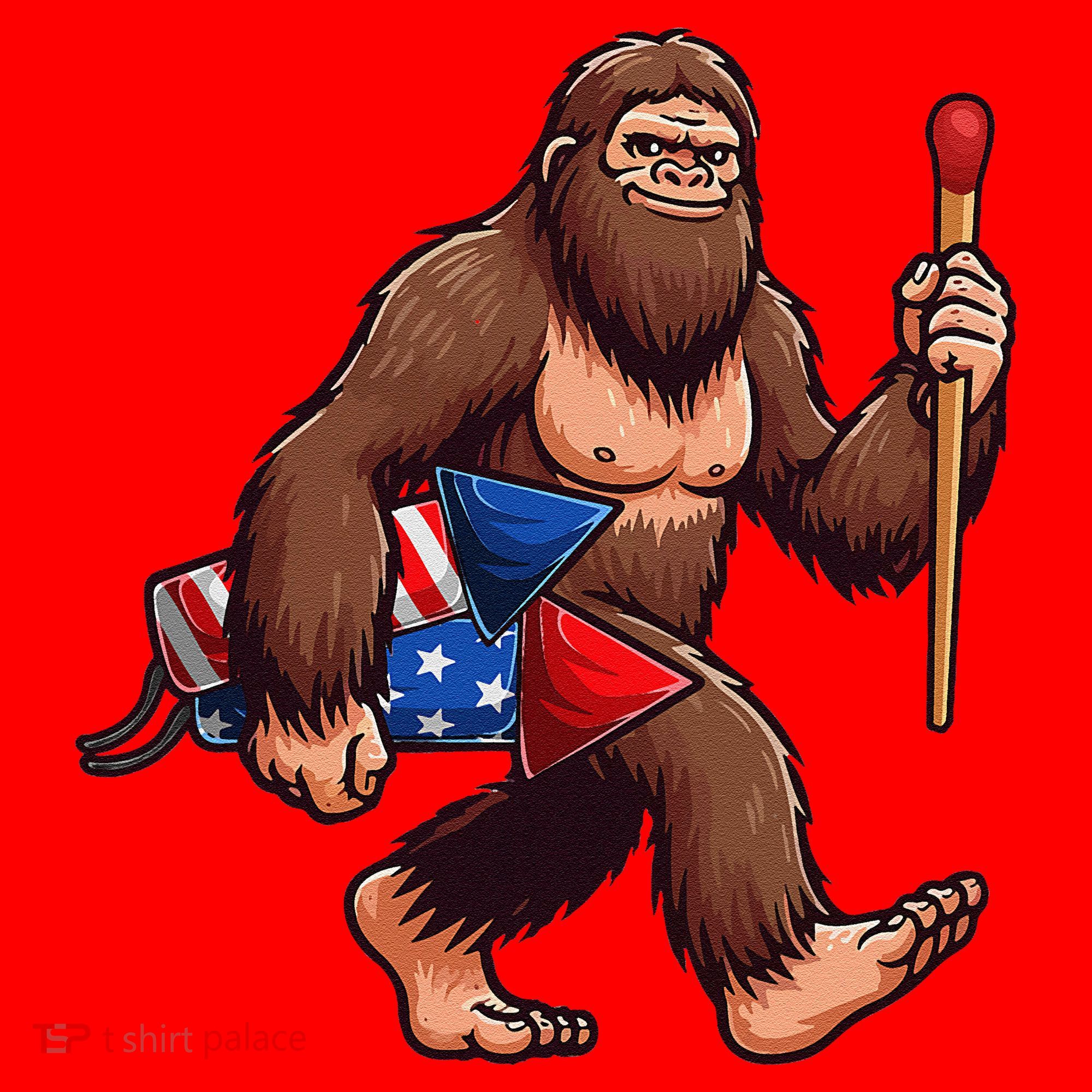 Assistant Fireworks Director 4th July Party Bigfoot Funny Santa Hat