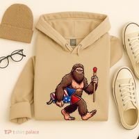 Assistant Fireworks Director 4th July Party Bigfoot Funny Hoodie thumb 4