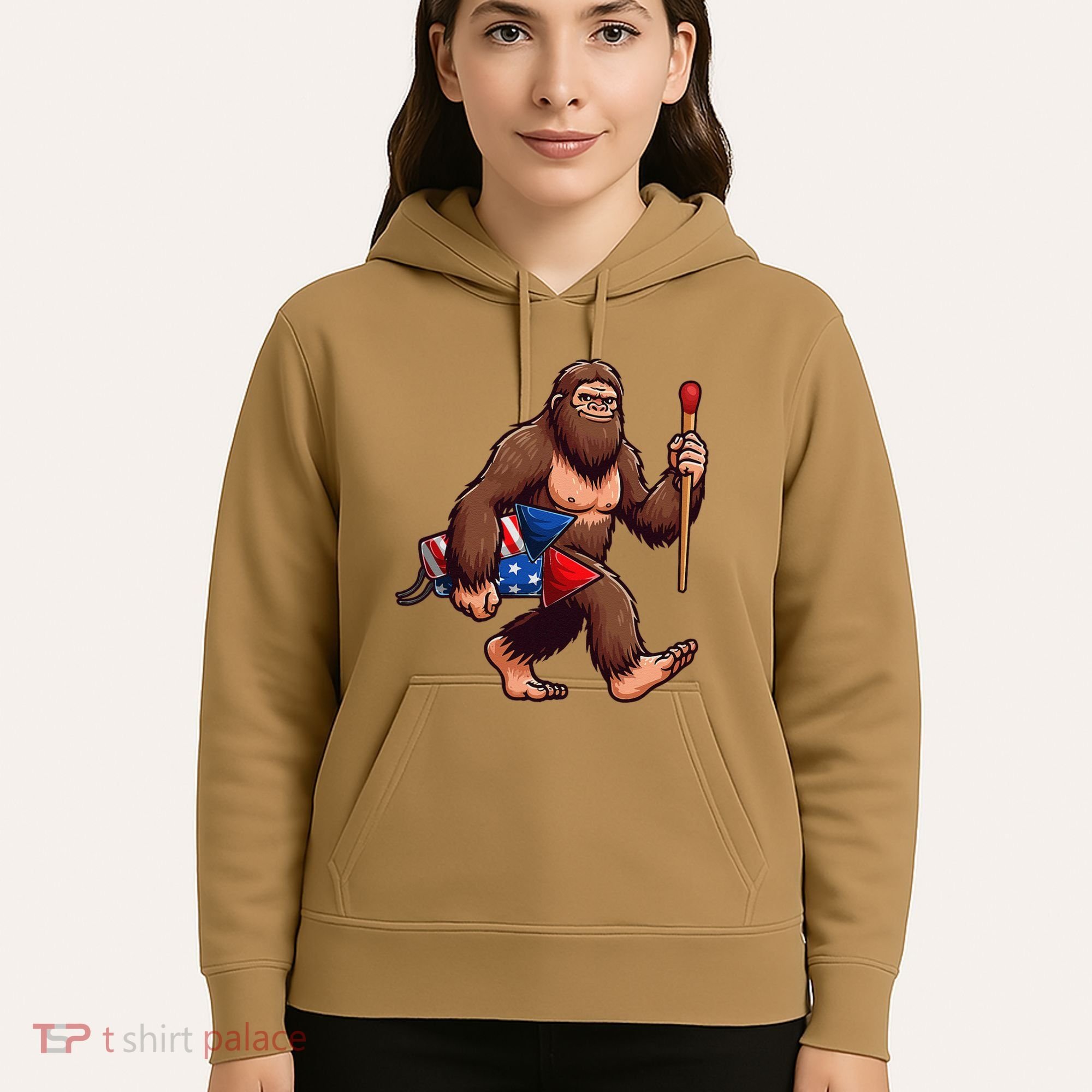Assistant Fireworks Director 4th July Party Bigfoot Funny Hoodie