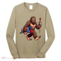 Assistant Fireworks Director 4th July Party Bigfoot Funny Long Sleeve Shirt thumb 0