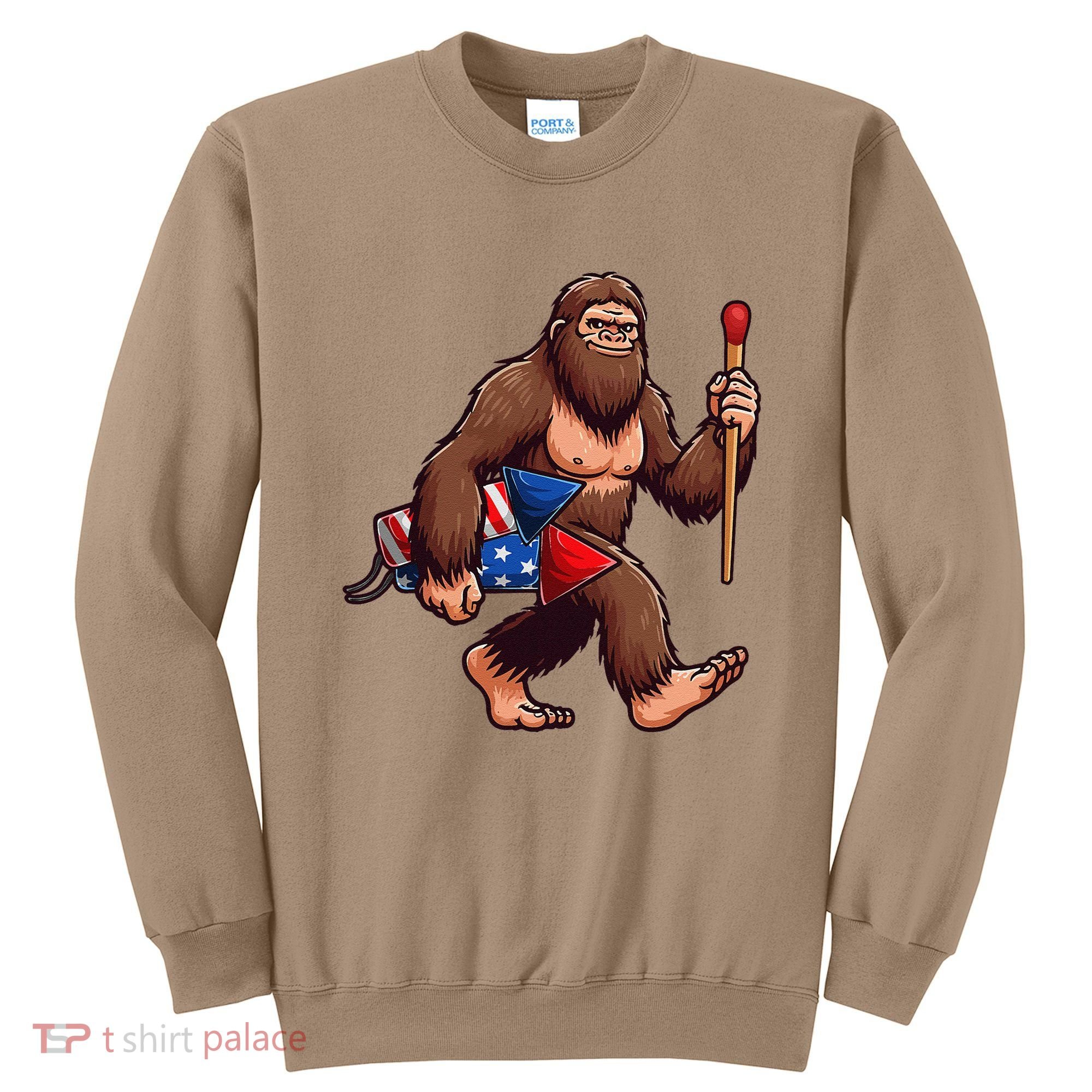 Assistant Fireworks Director 4th July Party Bigfoot Funny Sweatshirt