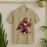 Assistant Fireworks Director 4th July Party Bigfoot Funny T-Shirt thumb 2