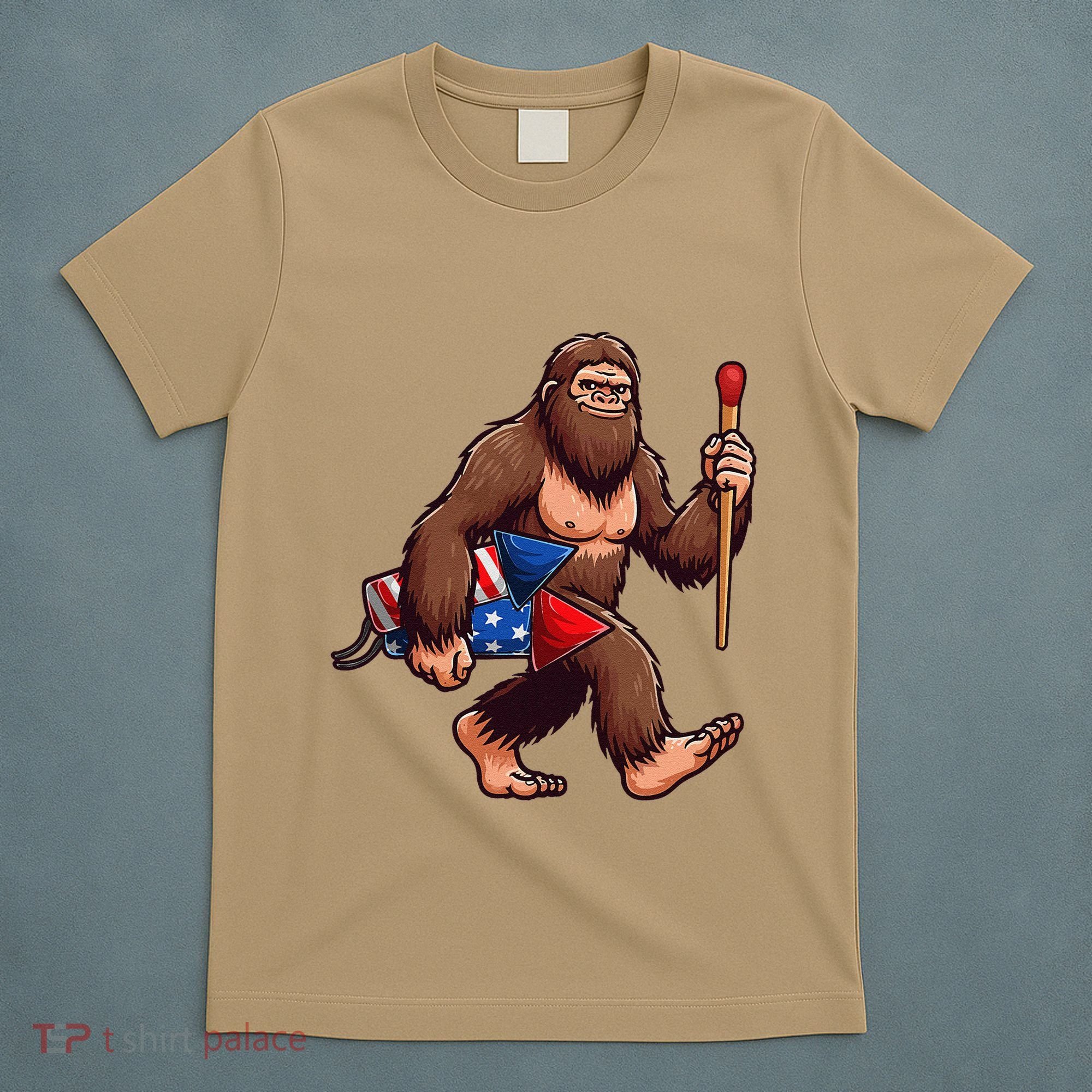Assistant Fireworks Director 4th July Party Bigfoot Funny T-Shirt