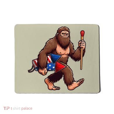 Assistant Fireworks Director 4th July Party Bigfoot Funny Mousepad
