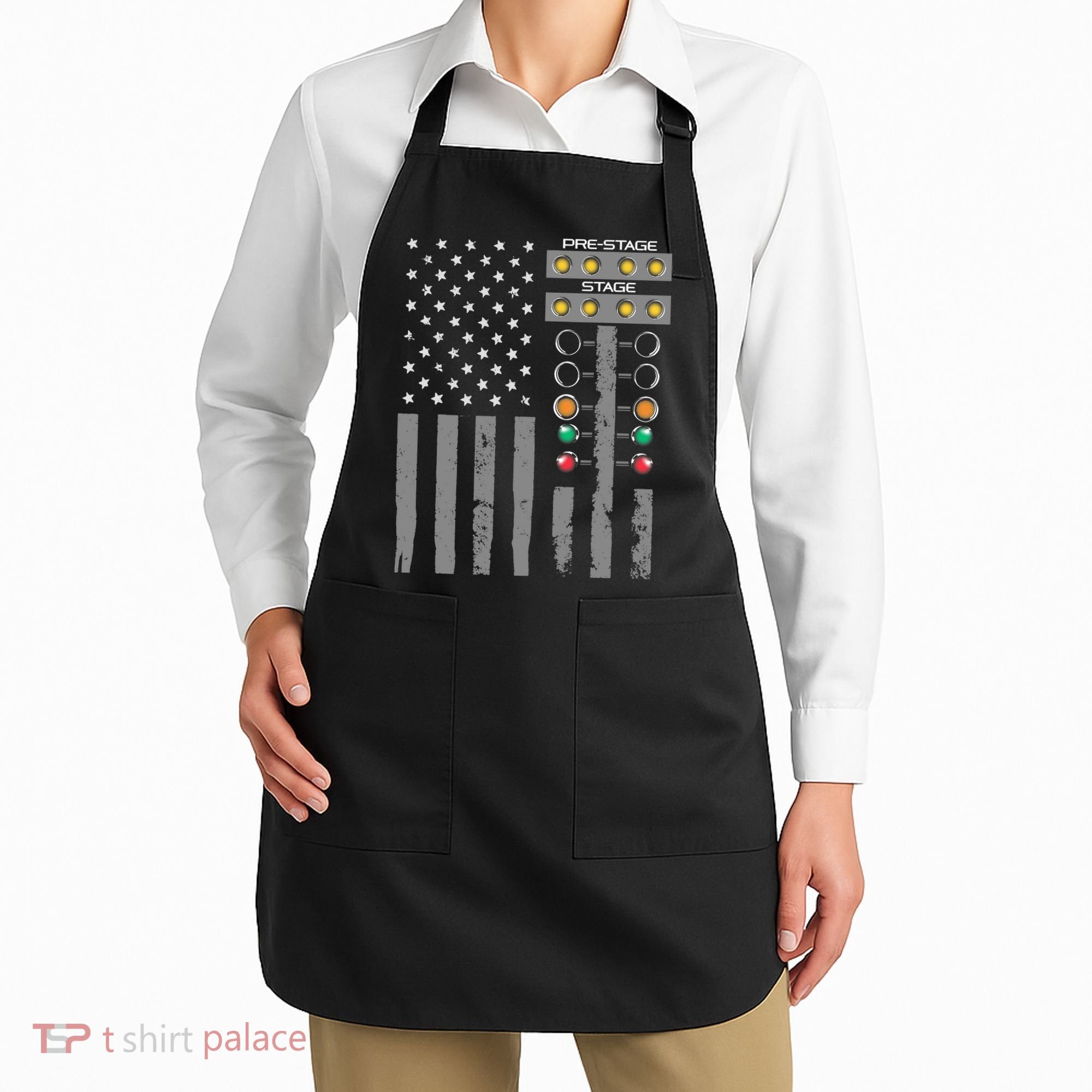 American Flag Drag Racing Strip Tree Light For Dragster Apron
