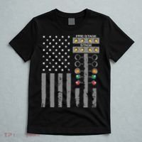 American Flag Drag Racing Strip Tree Light For Dragster T-Shirt thumb 5