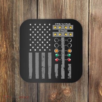American Flag Drag Racing Strip Tree Light For Dragster Coaster