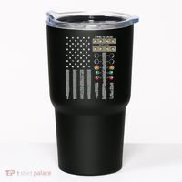 American Flag Drag Racing Strip Tree Light For Dragster Tumbler thumb 0