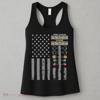 American Flag Drag Racing Strip Tree Light For Dragster Women's Tank Top thumb 3