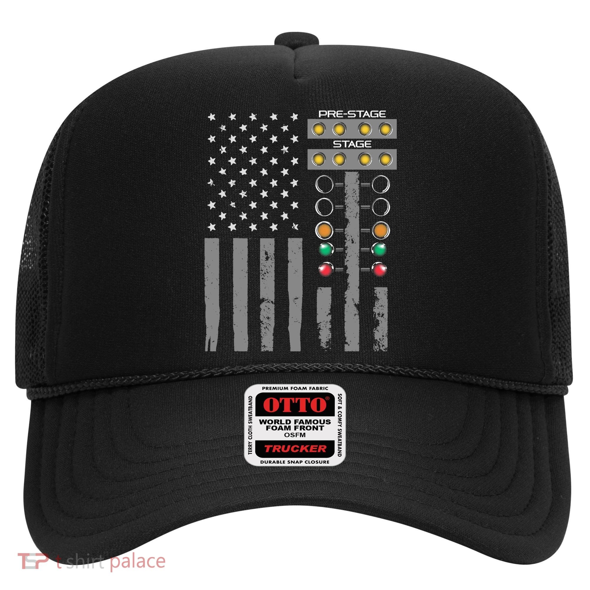American Flag Drag Racing Strip Tree Light For Dragster Hat