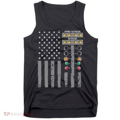 American Flag Drag Racing Strip Tree Light For Dragster Tank Top