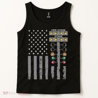 American Flag Drag Racing Strip Tree Light For Dragster Tank Top thumb 2
