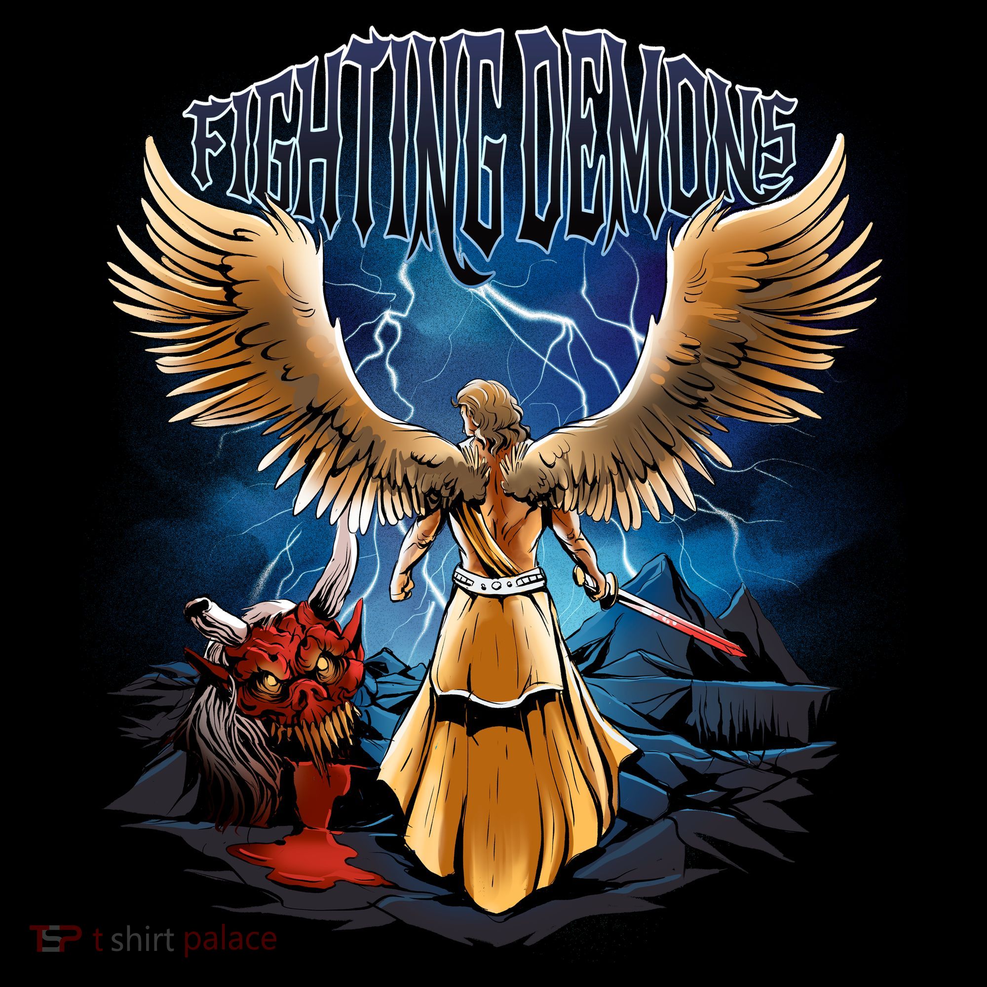 Angel Fighting Demons Coaster