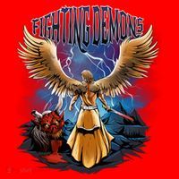 Angel Fighting Demons Santa Hat thumb 1