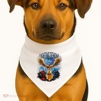Angel Fighting Demons USA-Made Doggie Bandana thumb 1
