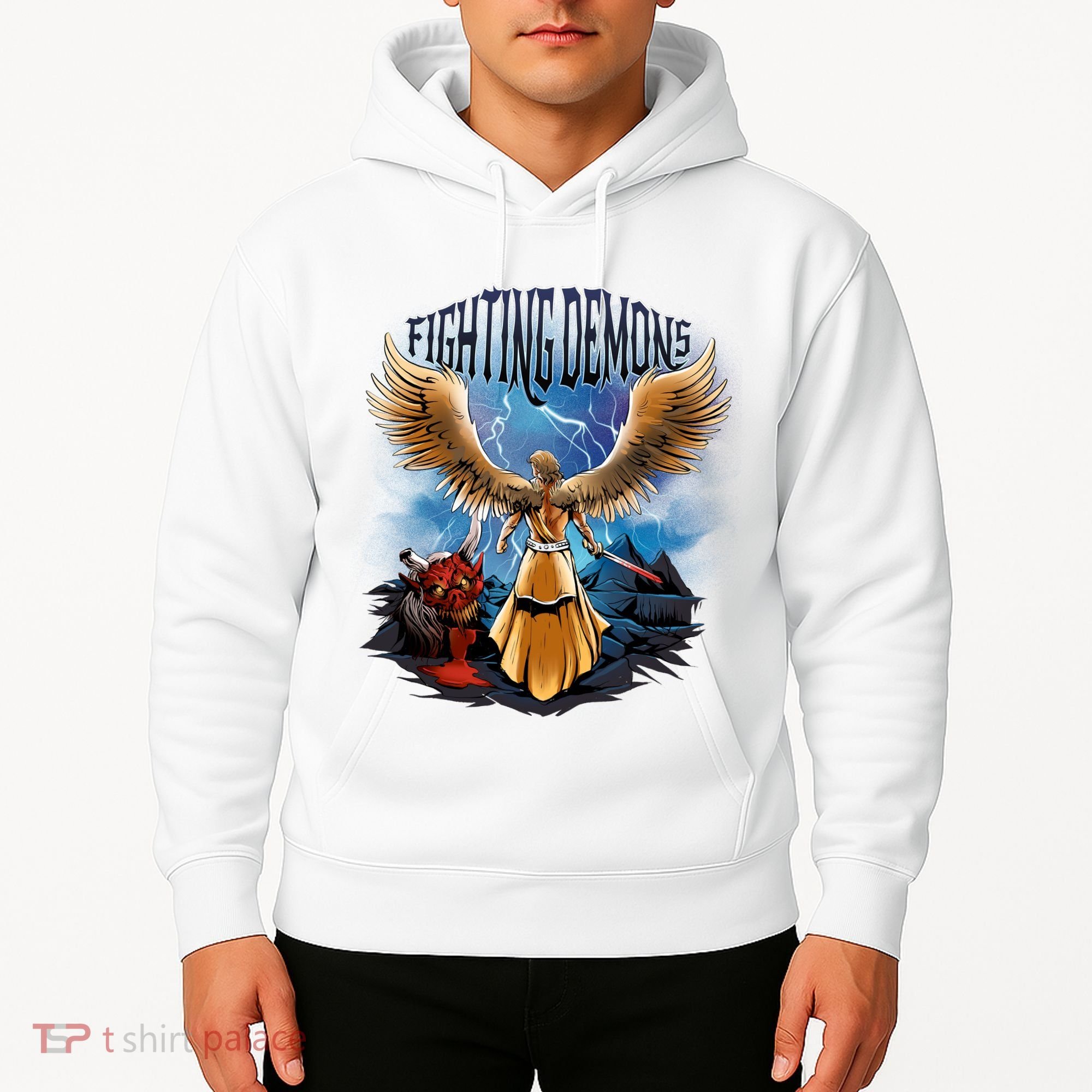 Angel Fighting Demons Hoodie