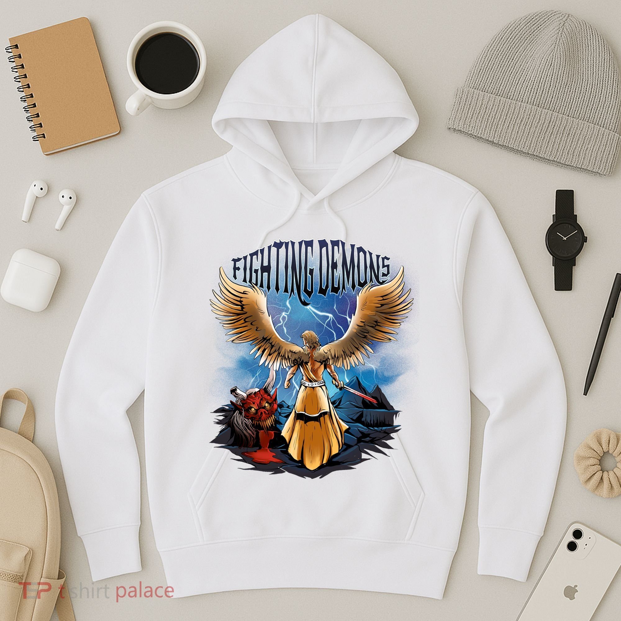 Angel Fighting Demons Hoodie