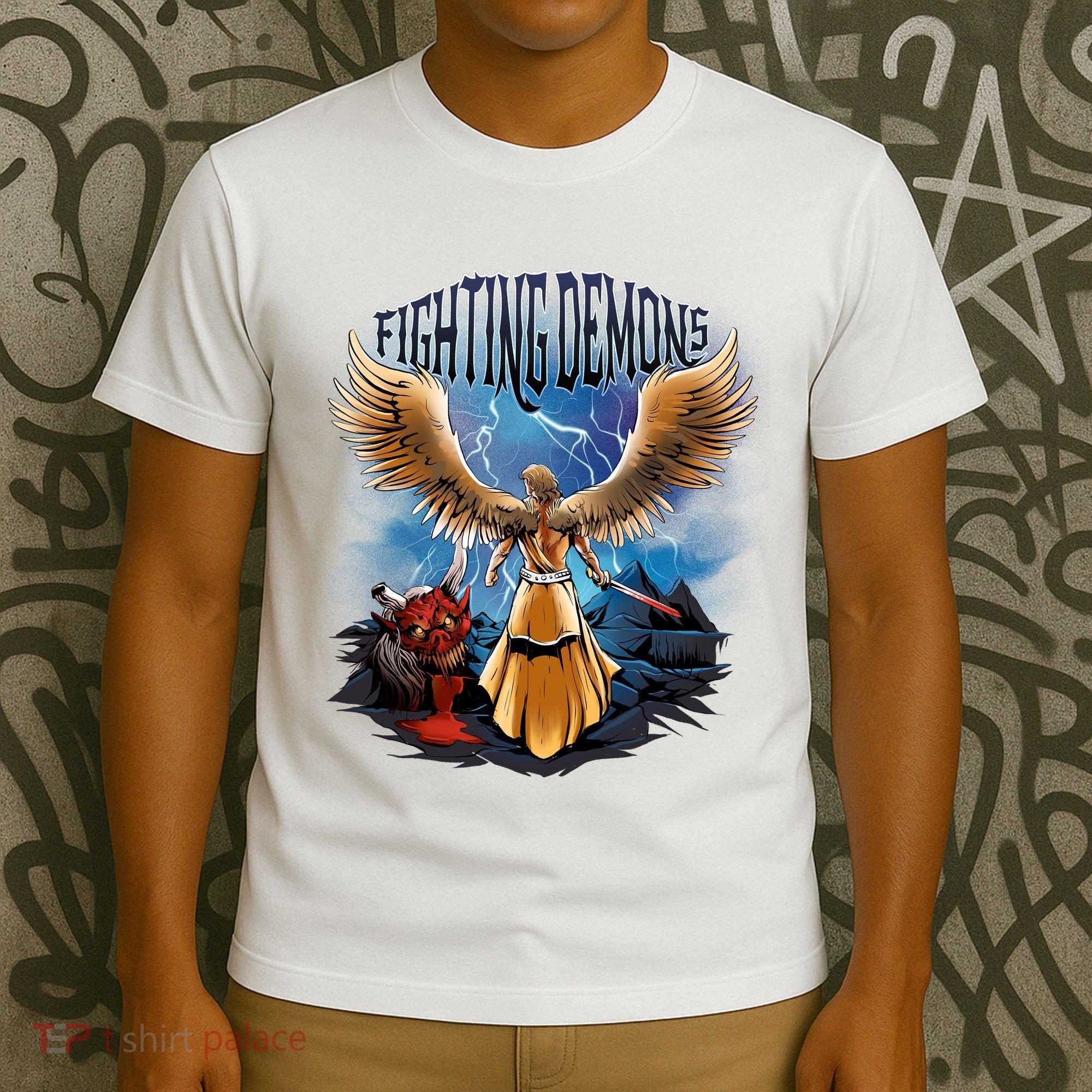 Angel Fighting Demons T-Shirt
