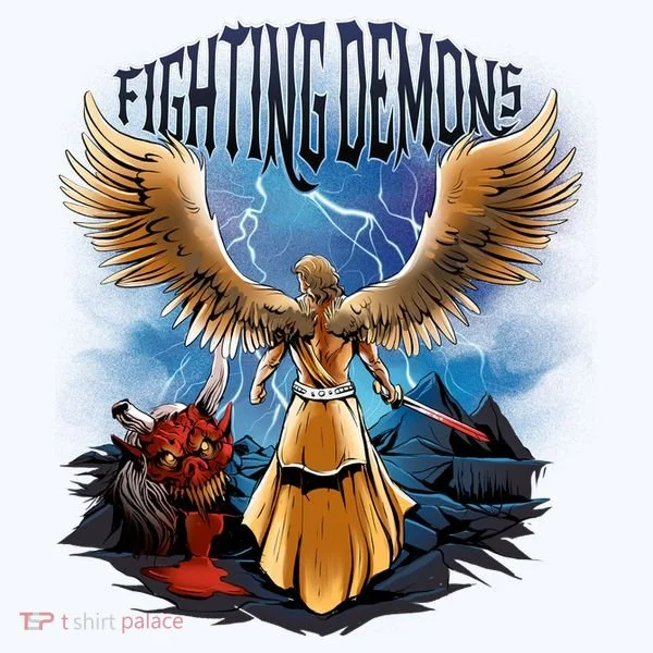 Angel Fighting Demons Bucket Hat