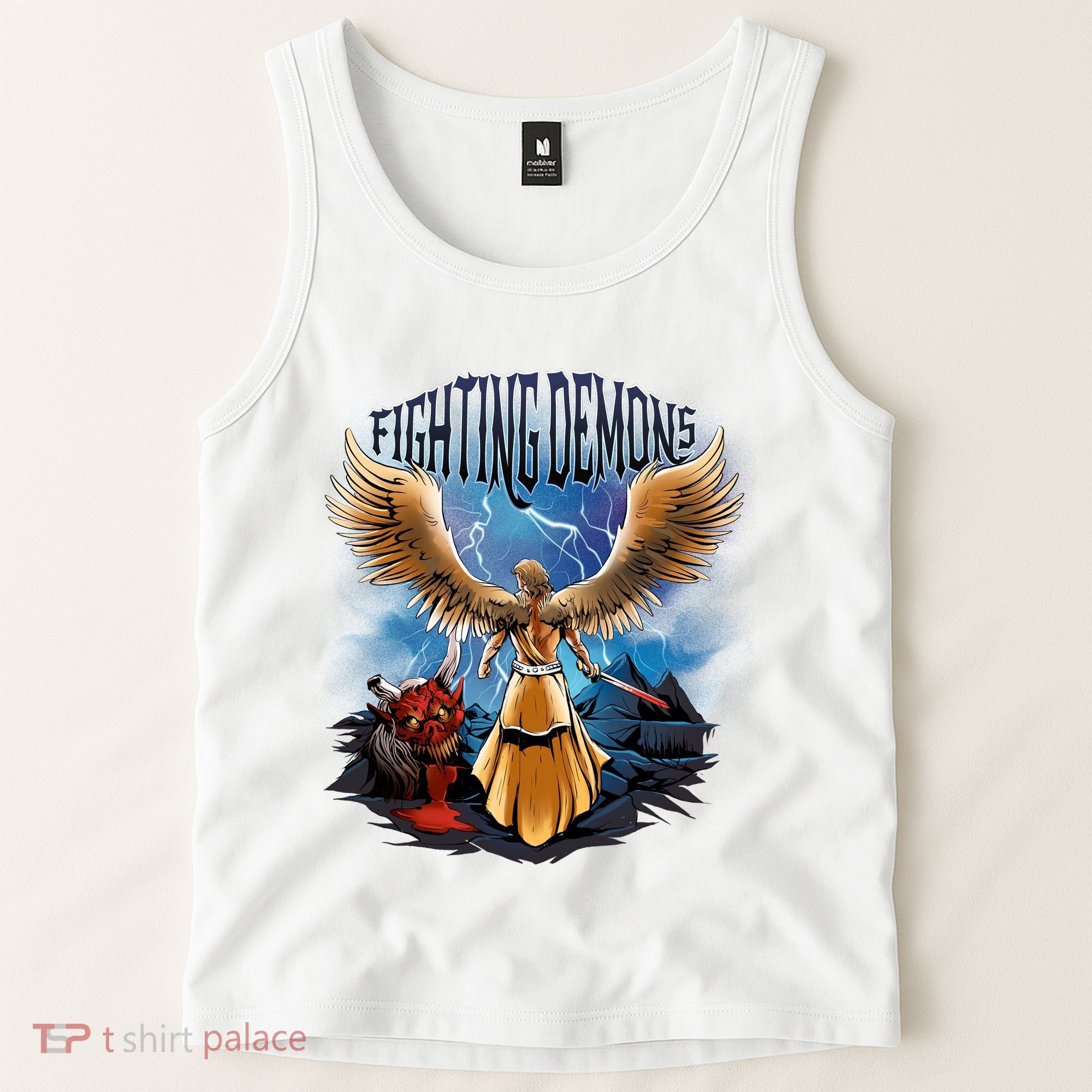 Angel Fighting Demons Tank Top
