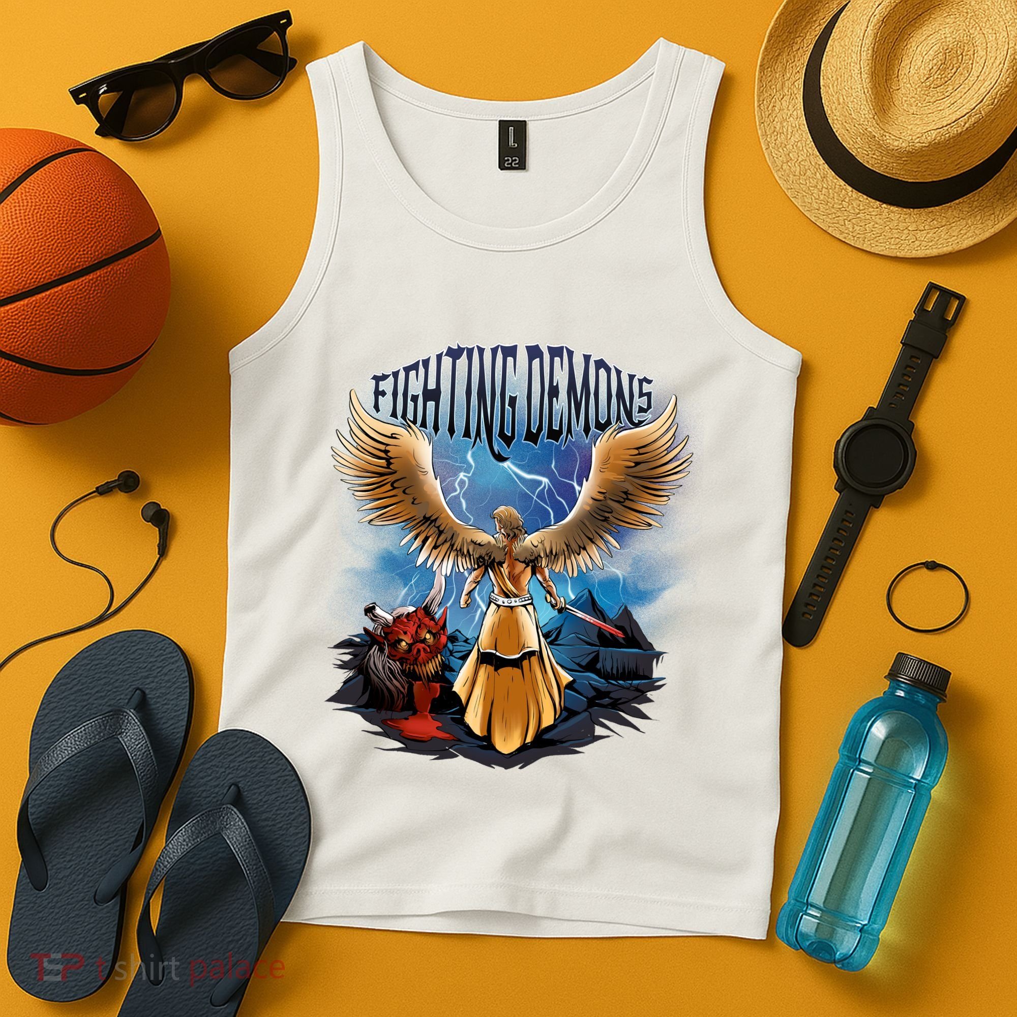 Angel Fighting Demons Tank Top