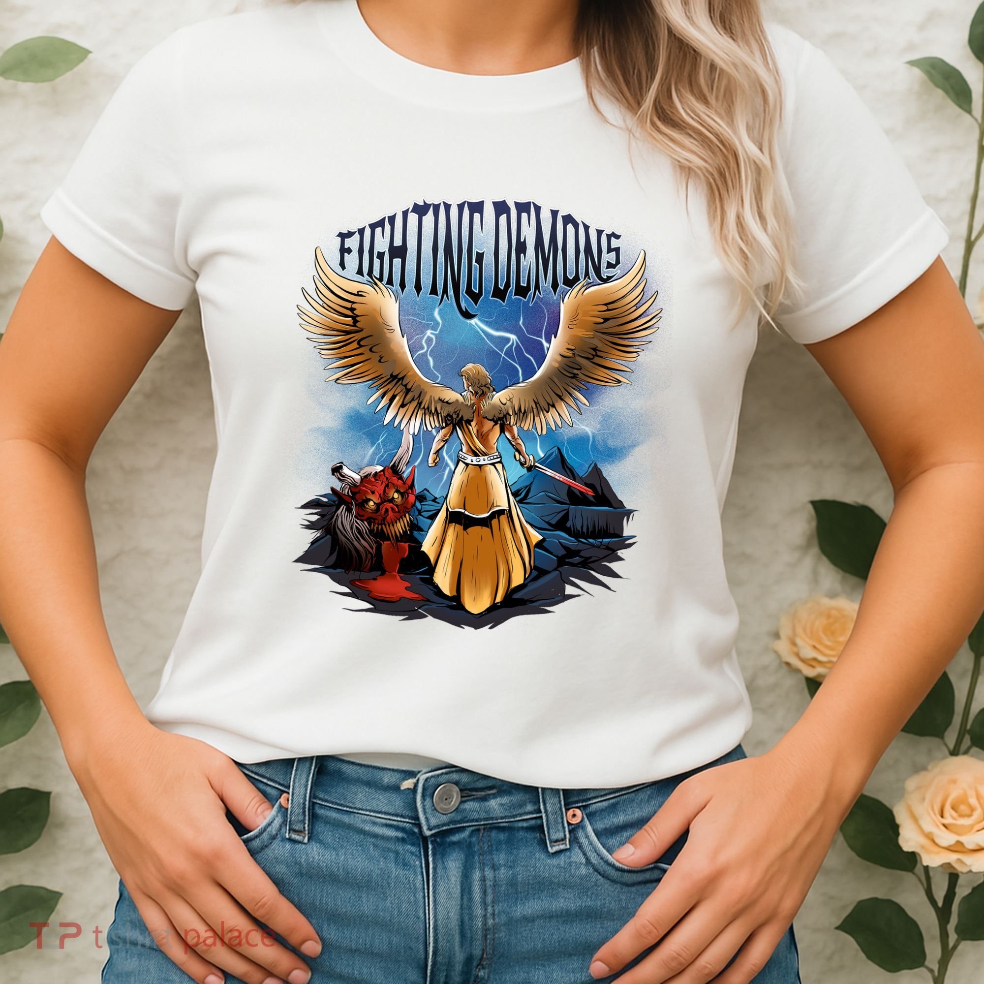 Angel Fighting Demons Women's T-Shirt