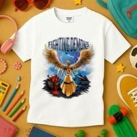 Angel Fighting Demons Kids T-Shirt thumb 3