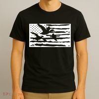American Flag Duck Hunter T-Shirt thumb 3