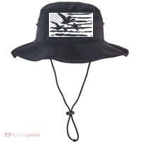 American Flag Duck Hunter Bucket Hat thumb 0