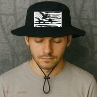 American Flag Duck Hunter Bucket Hat thumb 2