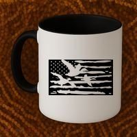American Flag Duck Hunter Coffee Mug thumb 2