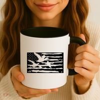 American Flag Duck Hunter Coffee Mug thumb 3